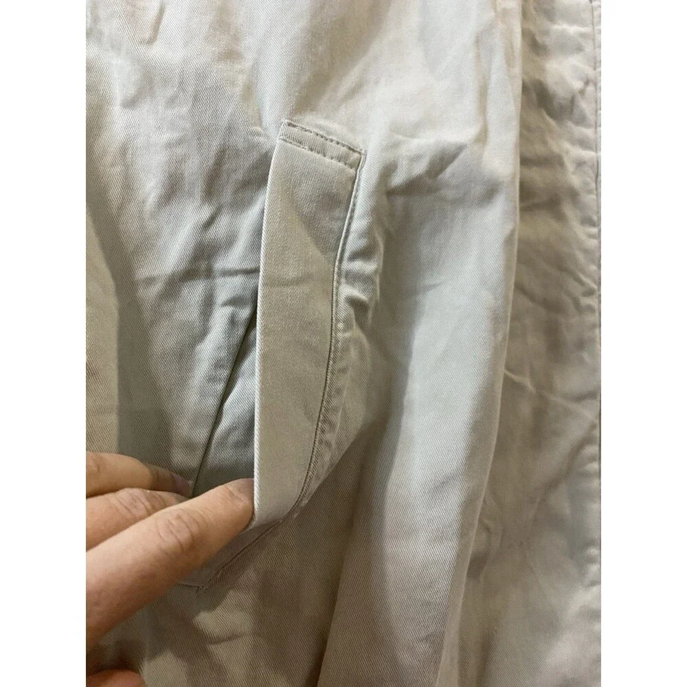 VTG 90s Rainforest Men L Beige Zip Up Jacket Windbreaker Bomber Golf Harrington